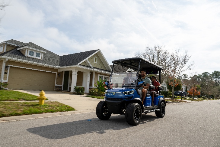 Golf cart powered by Bolt Lithium